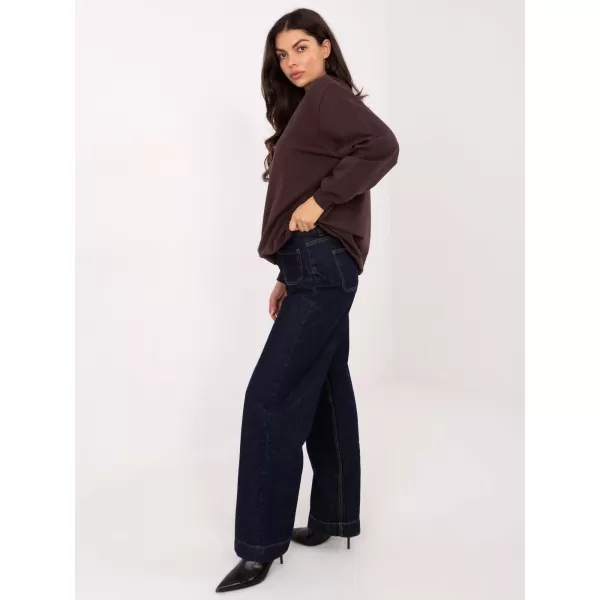  Dámska mikina BASIC FEEL GOOD RV-BL-5185.70P DARK BROWN 