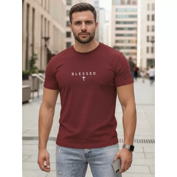  Pánske tričko DSTREET NX5124R-BU BORDO 
