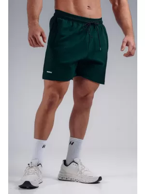 Oversized tréningové šortky NEBBIA PRIMAL 876 DARK GREEN