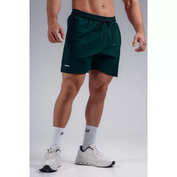  Oversized tréningové šortky NEBBIA PRIMAL 876 DARK GREEN 