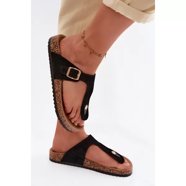  Dámske žabky BOTO 26SD21-101 BLACK 