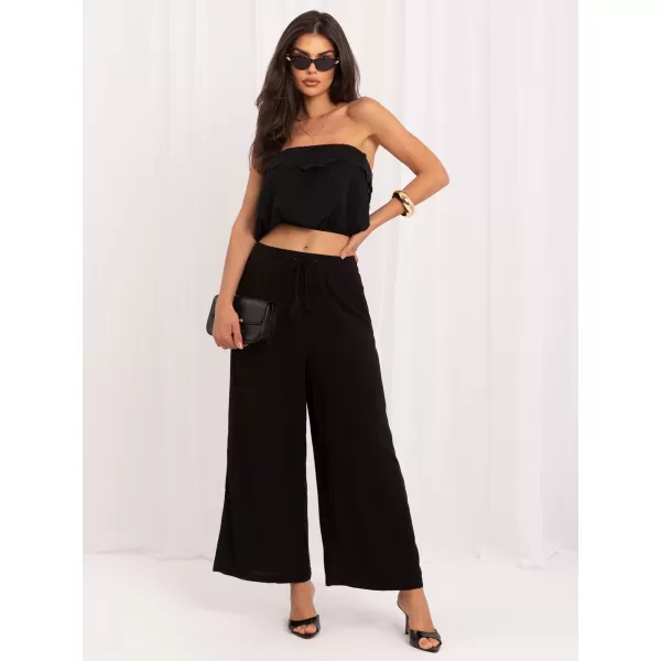  Dámske nohavice SUBLEVEL D73761AG62237L BLACK 