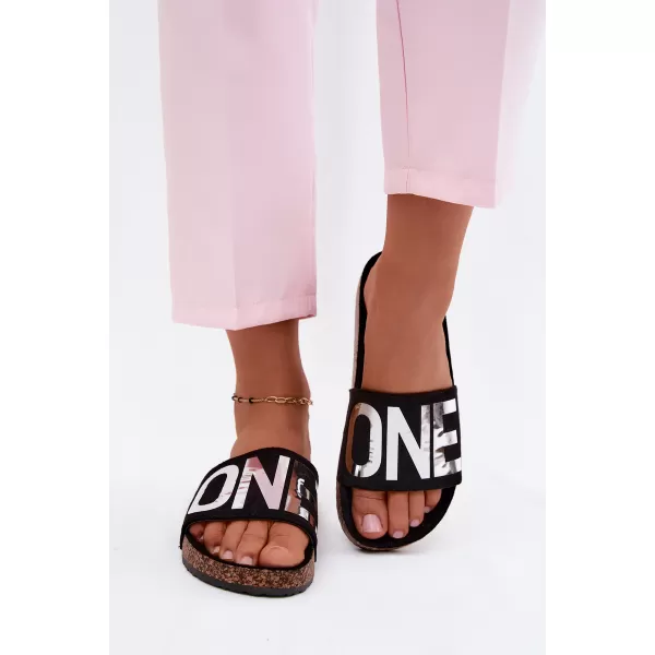  Dámske šľapky VINCEZA 22-2217 BLACK 