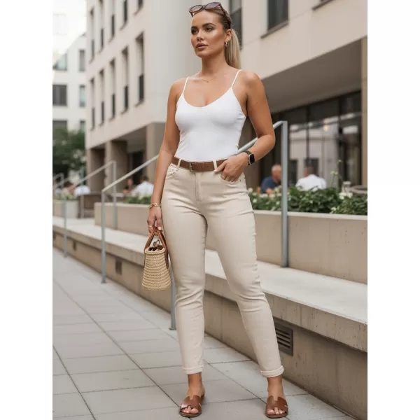  Dámske nohavice DSTREET UY3053 ECRU 
