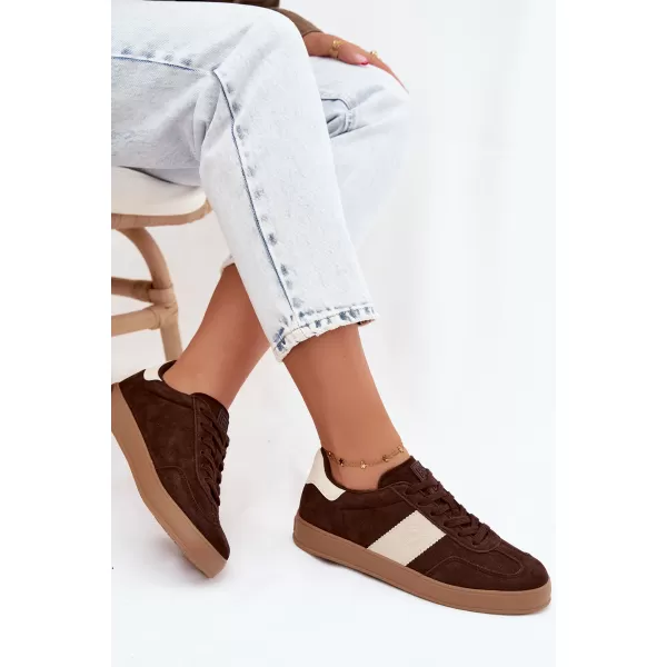  Dámske tenisky BIG STAR SHOES UU274008 BROWN/BEIGE 
