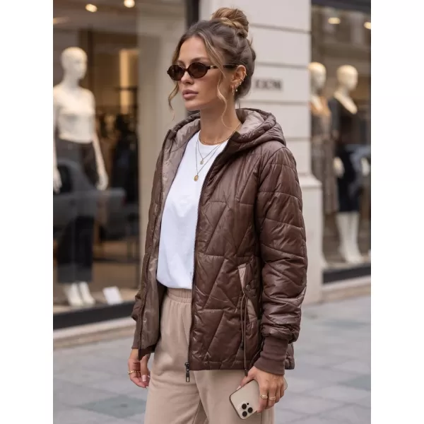  Dámska bunda DSTREET TY5782 HNEDÁ 