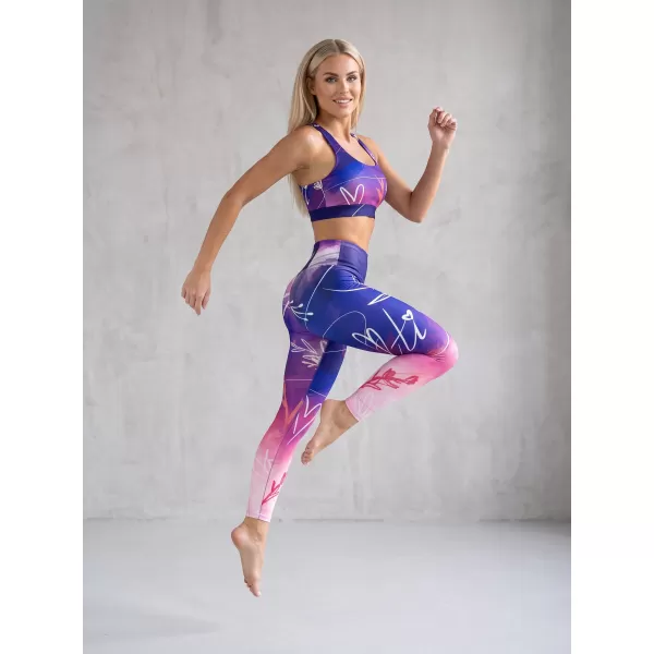  Dámske dlhé legíny premium (nové veľkosti) ALTISPORT VOJ/ALW083LEG05 FIALOVÁ 