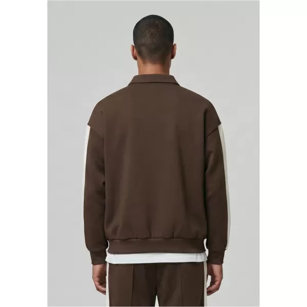  Pánske tričko s golierom URBAN CLASSICS TB8595-00075 BROWN 