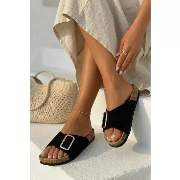  Dámske šľapky BOTO 26SD21-100 BLACK 