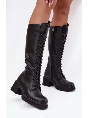 Dámske čižmy VINCEZA 66804 BLACK