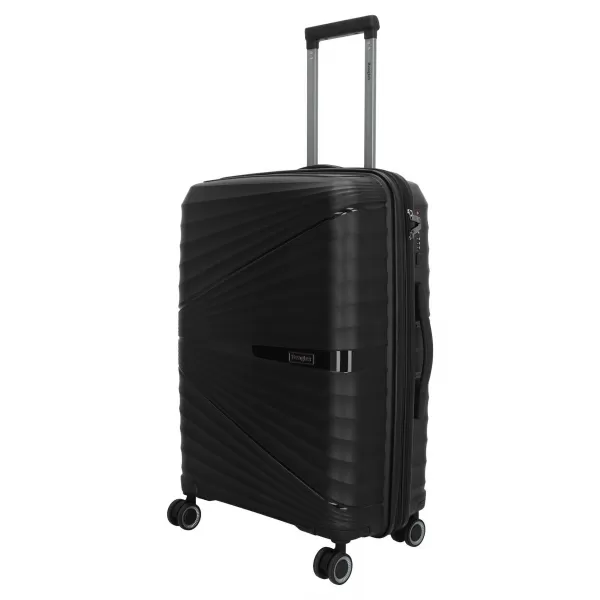  Škrupinový kufor BEAGLES TRAVEL M 25138 BLACK 