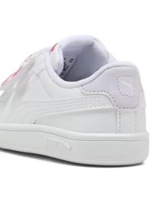 Detské tenisky PUMA SMASH 3.0 BADGES V INF 397287-07 PUMA WHITE/MAGIC ROSE