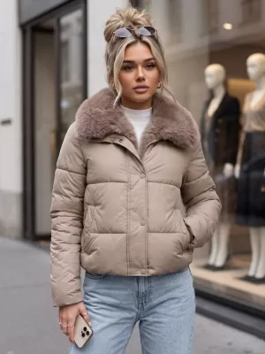 Dámska bunda DSTREET 1 TY6098 KARAMELOVÁ