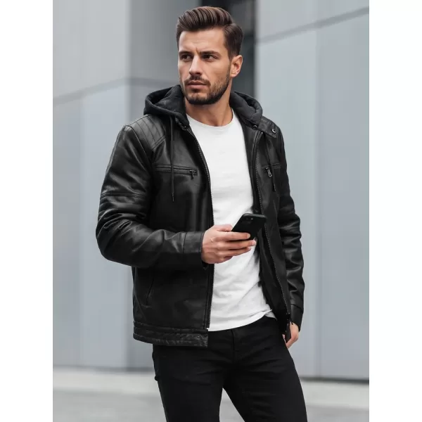  Pánska bunda DSTREET TX5145 ČIERNA 