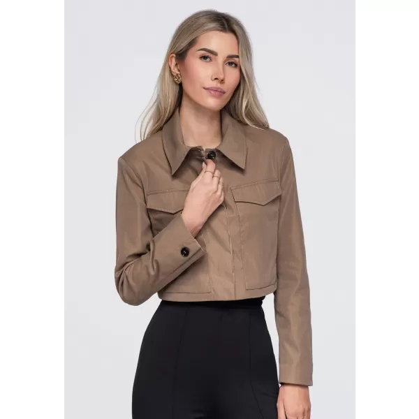  Dámske sako OMBRE OW-BL-E0007 BEIGE 