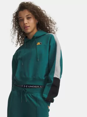 Dámska mikina UNDER ARMOUR SPORT TERRY TREND HOODIE 6009705-338 ZELENÁ