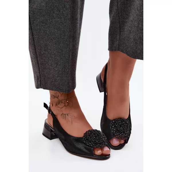  Dámske sandále D&A CR61-3030 BLACK 