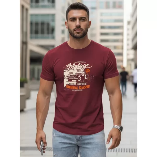  Pánske tričko DSTREET NX5082R BORDO 