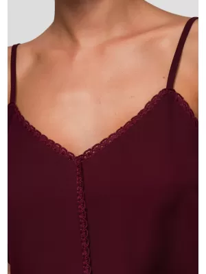 Dámske tielko OMBRE OW-TS-E0057 BURGUNDY