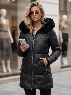 Dámska bunda DSTREET TY5738 ČIERNA