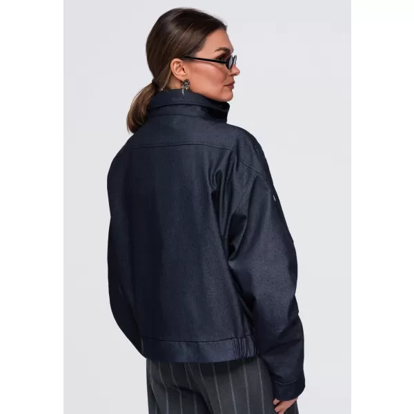  Dámska bunda OMBRE OW-JALP-0137 NAVY BLUE 
