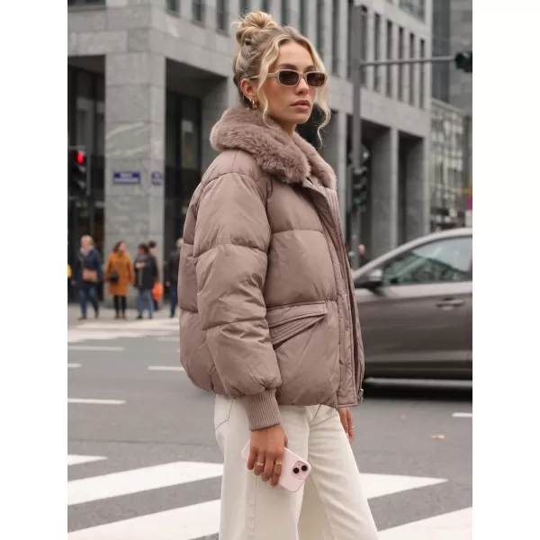  Dámska bunda DSTREET TY5820 HNEDÁ 
