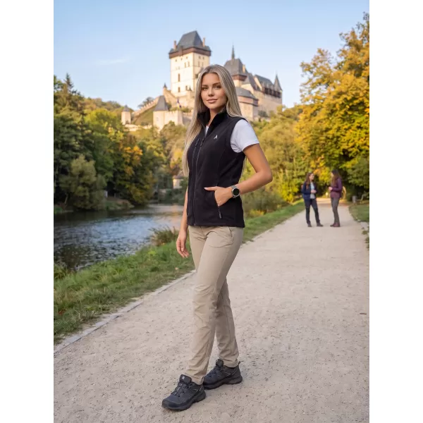  Dámska fleece vesta ALTISPORT ALW002525 ČIERNA 