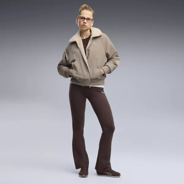  Dámske legíny PUMA ESS HIGH-WAIST FLARED LEGGINGS 63154233 CHOCOLATE FONDUE 