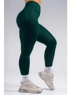 High-waist extra push-up legíny NEBBIA PRIMAL 850 DARK GREEN