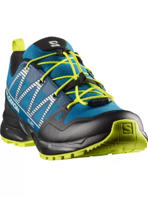 Detské topánky SALOMON OUTSCAPE WATERPROOF L49212500 MYKONOS BLUE/BLACK/ACID LIME