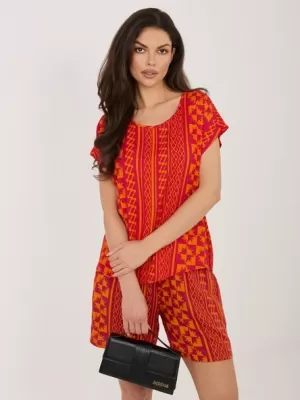 Dámske tričko SUBLEVEL D73771AG10978AA ORANGE