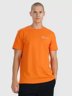 Pánske tričko 4F WAW25TTSHM2372 ORANGE