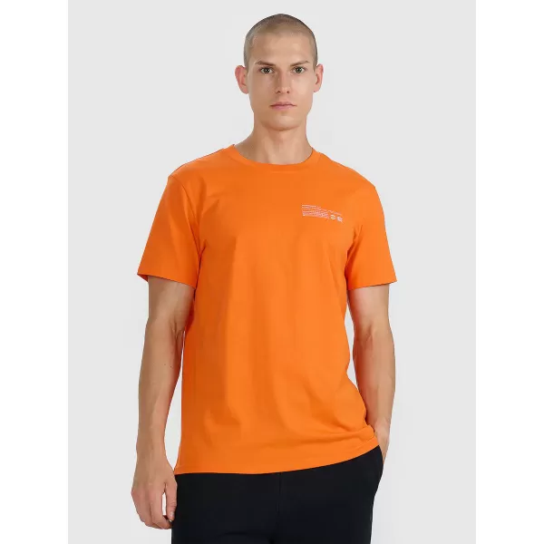  Pánske tričko 4F WAW25TTSHM2372 ORANGE 