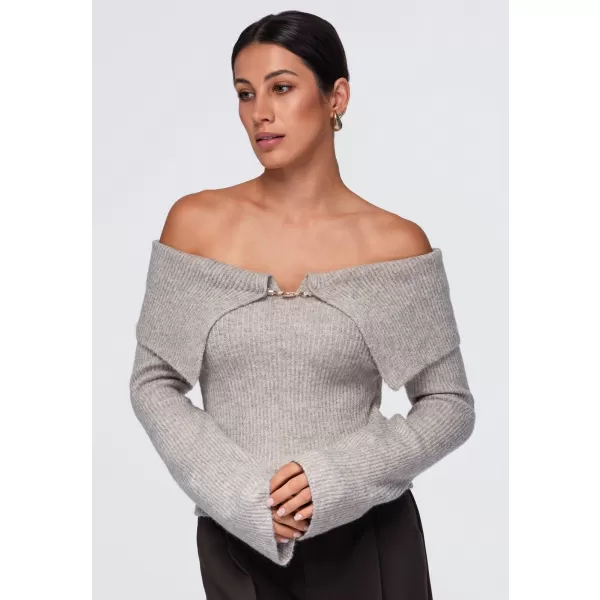  Dámsky sveter OMBRE OW-SW-E0011 TAUPE 