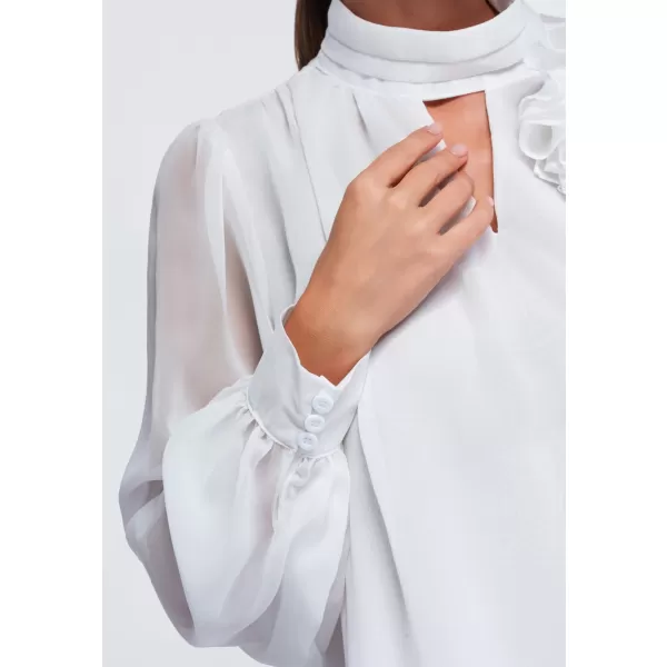  Dámska blúzka OMBRE OW-TS-E0085 WHITE 