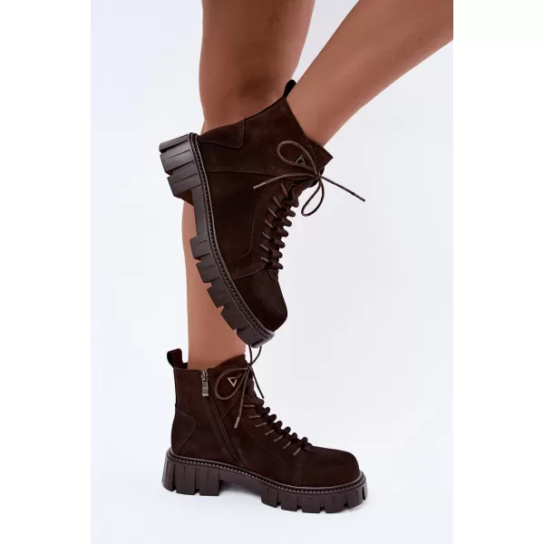  Dámske topánky D&A JC62-1045 BROWN 