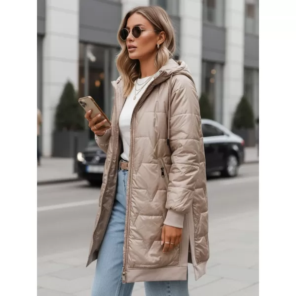  Dámska bunda DSTREET TY5810 BÉŽOVÁ 