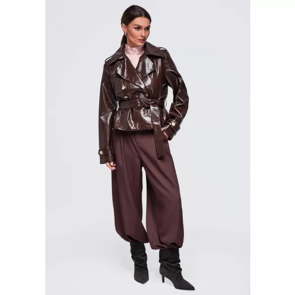  Dámska bunda OMBRE OW-JAFL-0144 BROWN 