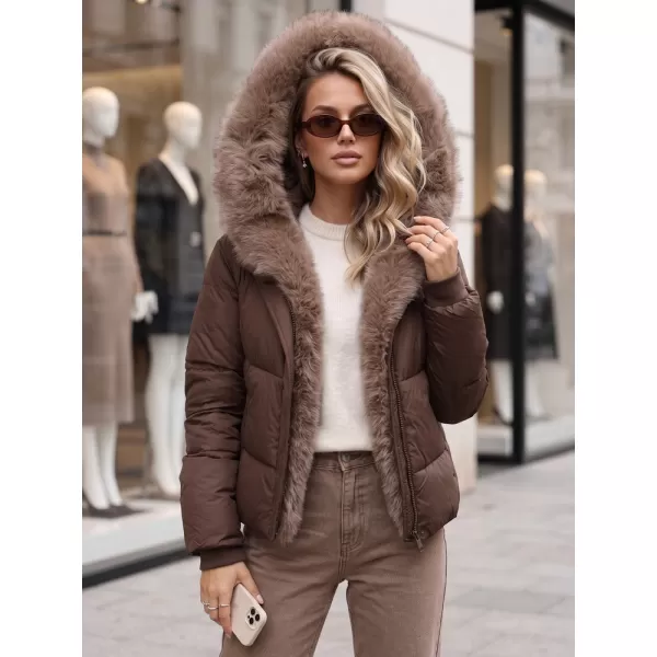  Dámska bunda DSTREET TY6104 HNEDÁ 