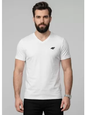 Pánske tričko 4F WMM00TTSHM3339 WHITE