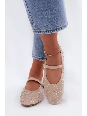 Dámske baleríny BOTO 9748 BEIGE