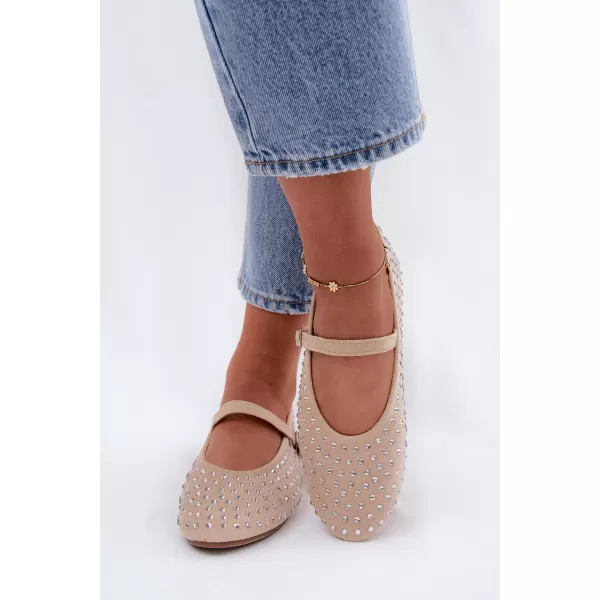  Dámske baleríny BOTO 9748 BEIGE 