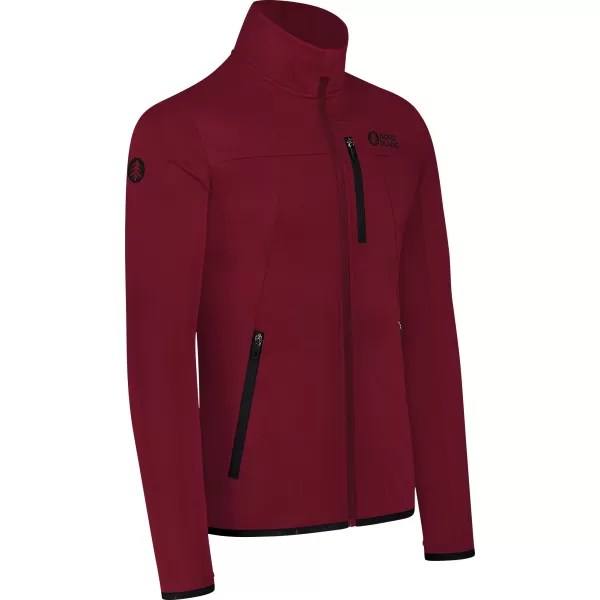  Pánska powerfleece mikina NORDBLANC MORASS NBSFM8335 VÍNOVÁ 