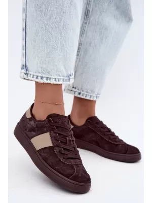 Dámske tenisky BIG STAR SHOES UU274438 BROWN/BEIGE SHADOWS