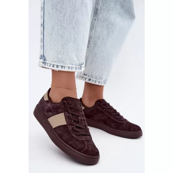  Dámske tenisky BIG STAR SHOES UU274438 BROWN/BEIGE SHADOWS 