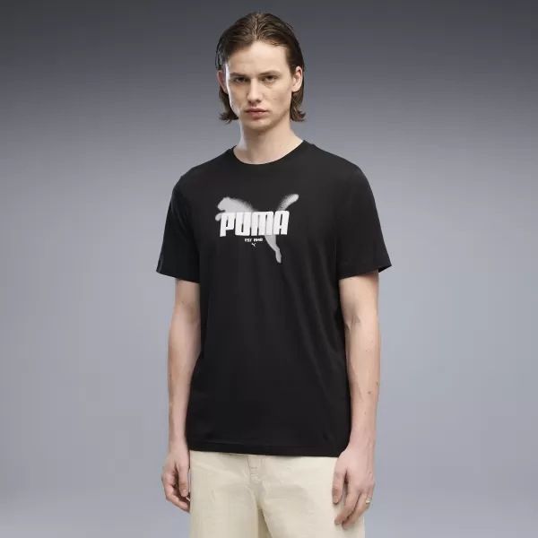  Pánske tričko PUMA GRAPHICS TEE 69435501 PUMA BLACK 