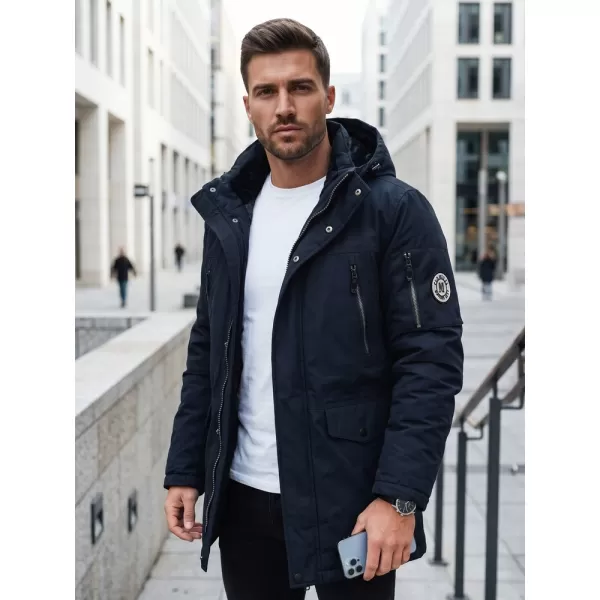  Pánska bunda DSTREET TX5106 TMAVO MODRÁ 