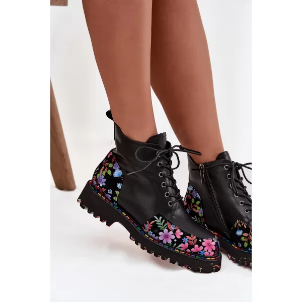  Dámske členkové topánky ARTIKER 57C0180 BLACK 