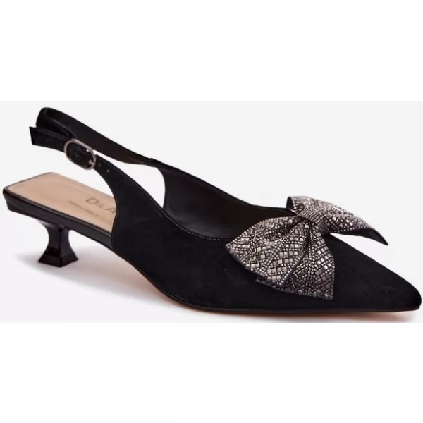  Dámske sandále D&A 42761-19 BLACK 