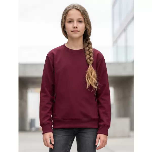  Detská mikina MALFINI CREW 427 GARNET 